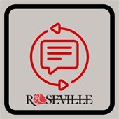 Image of input/feedback icon and Roseville Logo. 
