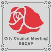 Image of Rose with "City Council Meeting Recap" in text. 