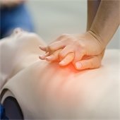 Hands-Only CPR demonstration.