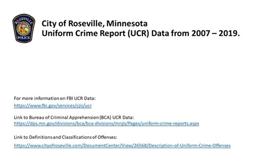 2007 - 2019 UCR Data