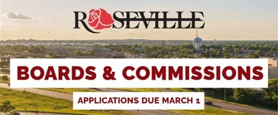 Boards and Commissions Applications due March 1
