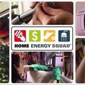 Home Energy Squad with pictures of home improvement.