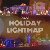 2022 Holiday Light Map