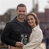 Officer Ryan Duxbury wins First Responder of the Year award.