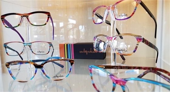 Glasses on display at iSight Family Eye Care in Roseville.