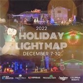 2022 North Suburban Holiday Light Map 