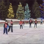 Ice Skaters at the MN Oval 