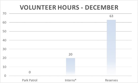 December Volunteer Hours - 83 Hours