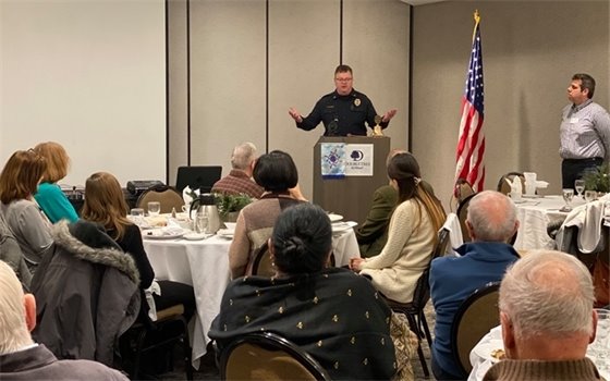 Chief Mathwig at Rotary 