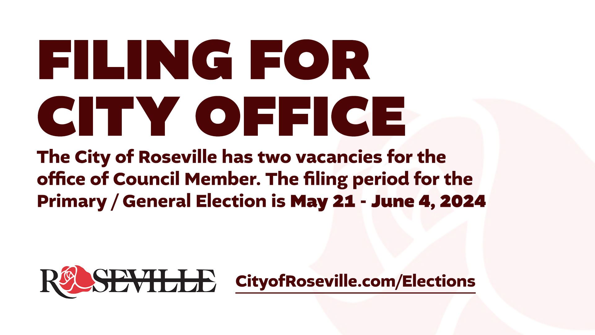 Filing for City Office - Roseville 2024.