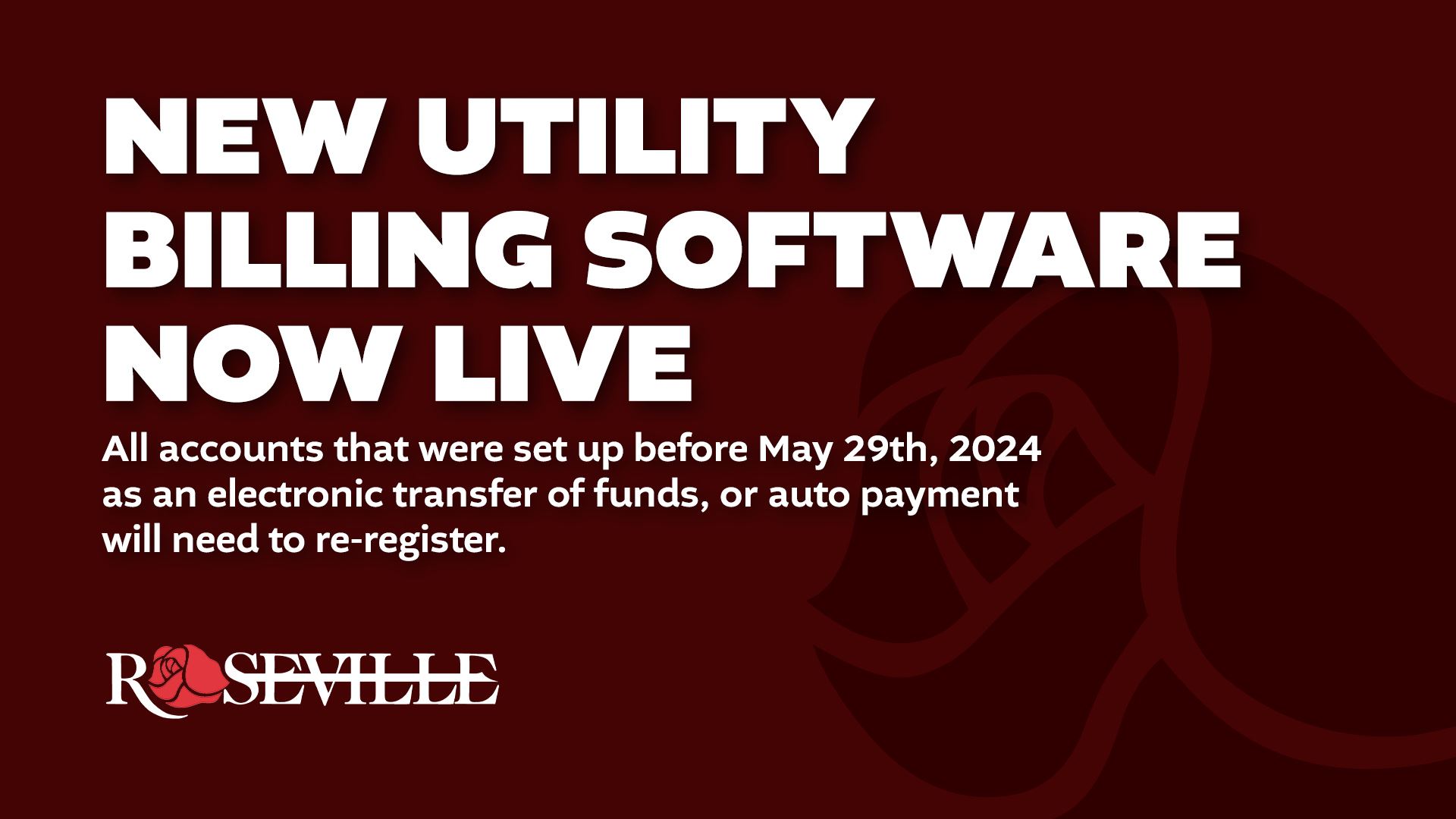 New utility billing software now live