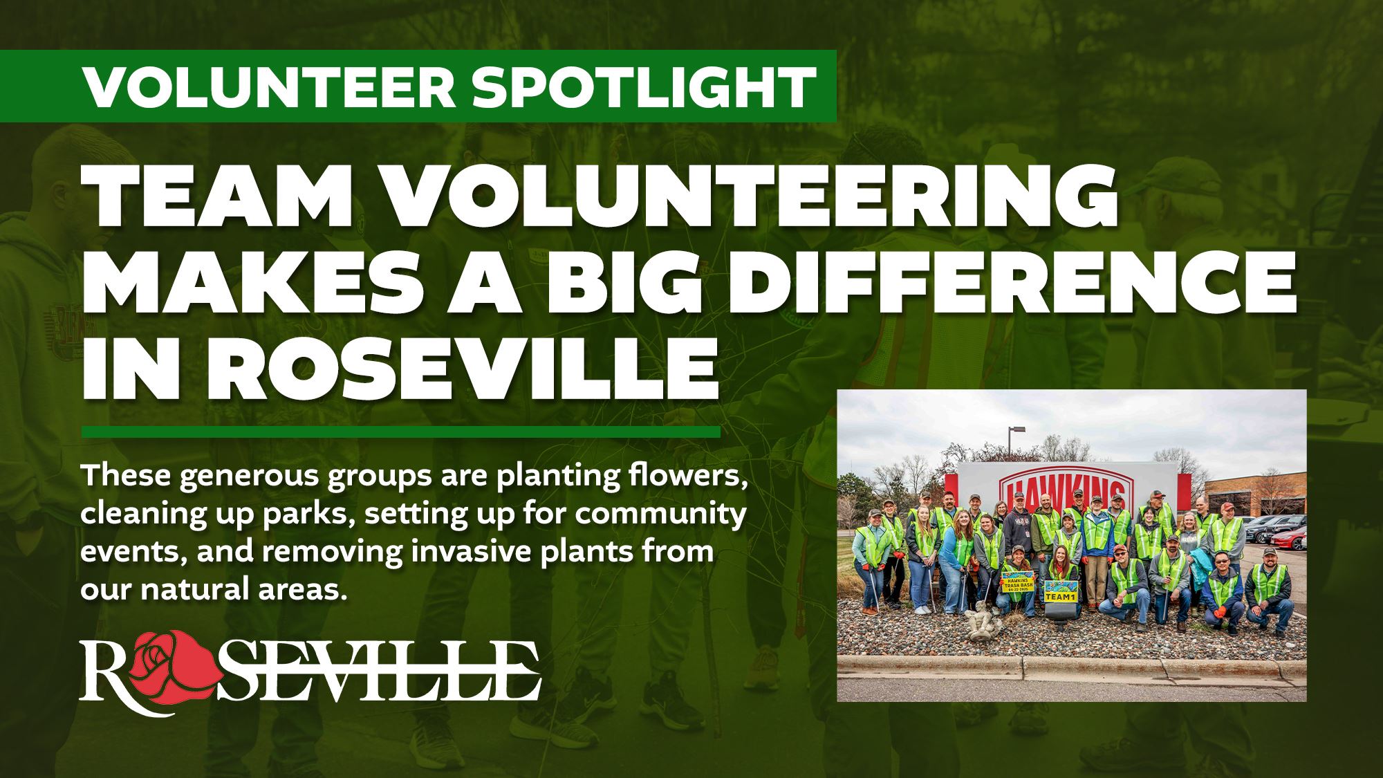 Team Volunteering Makes a Big Difference in Roseville