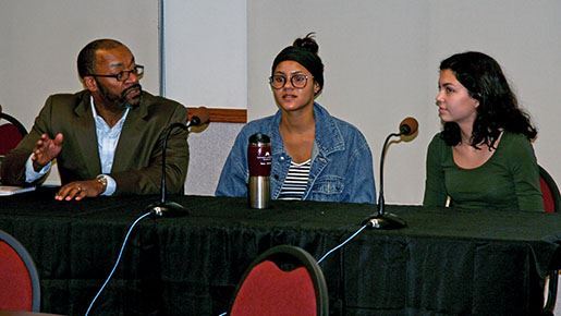 Members of the Multicultural Advisory Committee meet.
