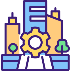 An icon shows a thriving economy with business.