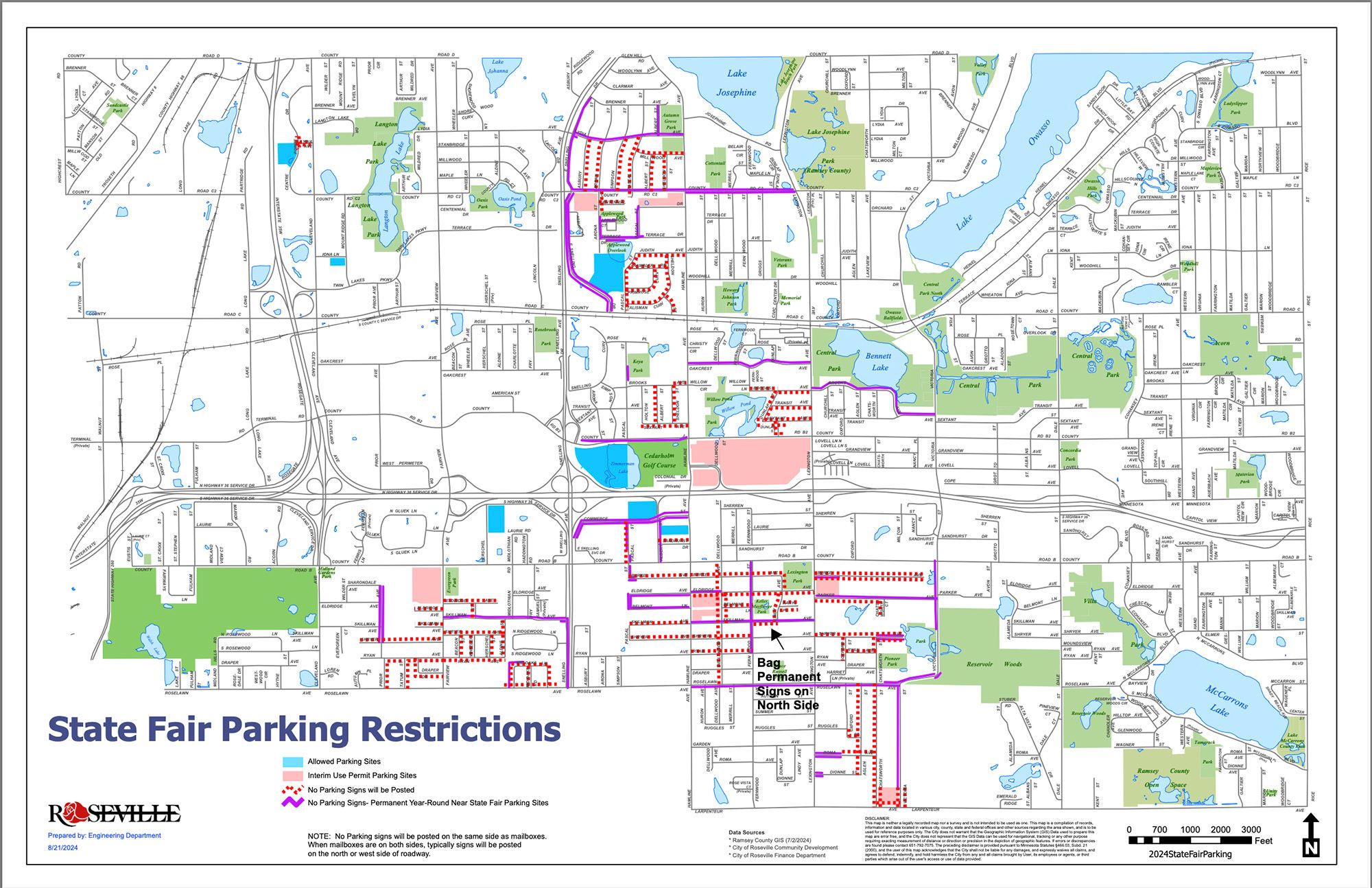 State Fair Parking Restrictions in Roseville