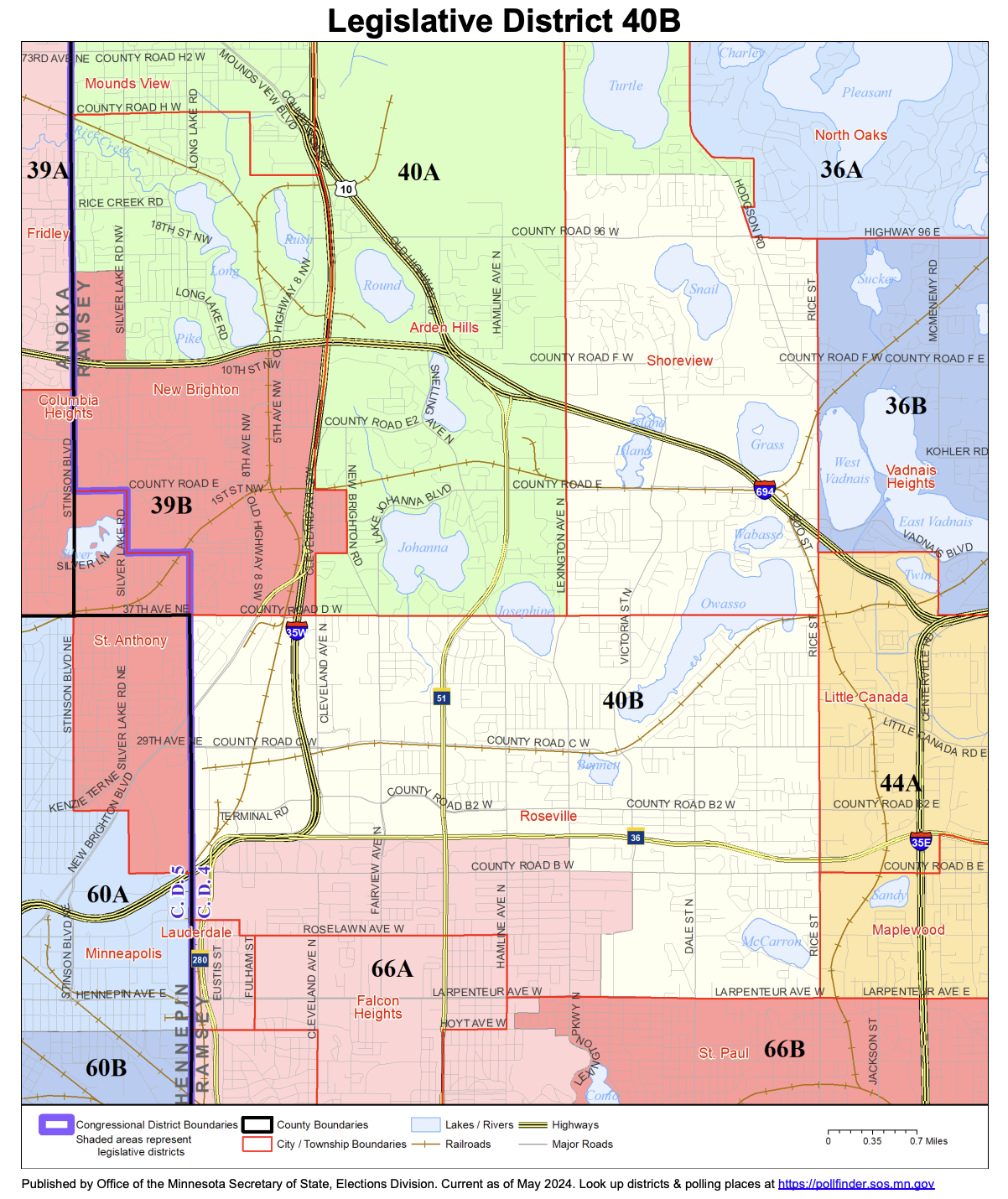 Legislative 40B map.