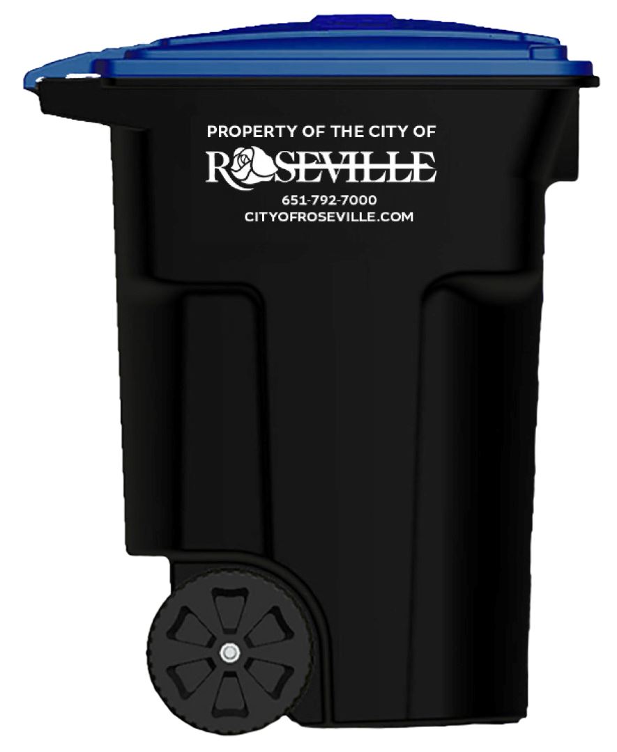 New Roseville recycling carts.