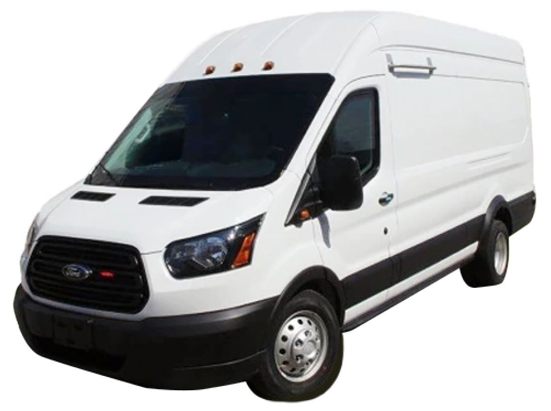 Armored Ford sprinter van.